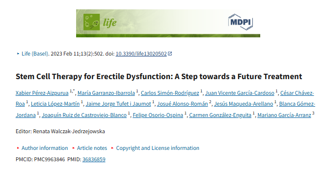 干細(xì)胞療法治療勃起功能障礙：邁向未來(lái)治療的一步