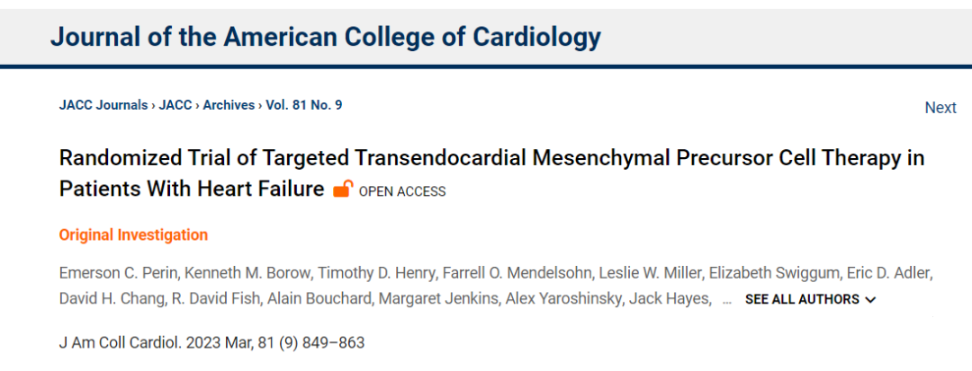美國德克薩斯心臟研究所研究人員利用間充質(zhì)干細胞來改善慢性心力衰竭的臨床新進展。?