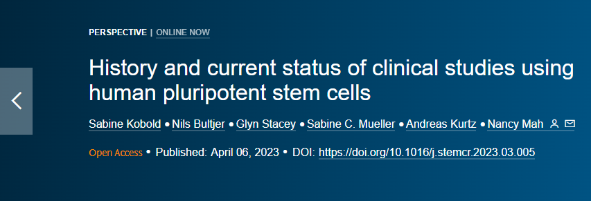 人類多能干細胞臨床研究的歷史和現狀