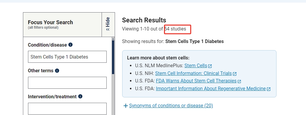 干細(xì)胞治療1型糖尿病的臨床研究進(jìn)展