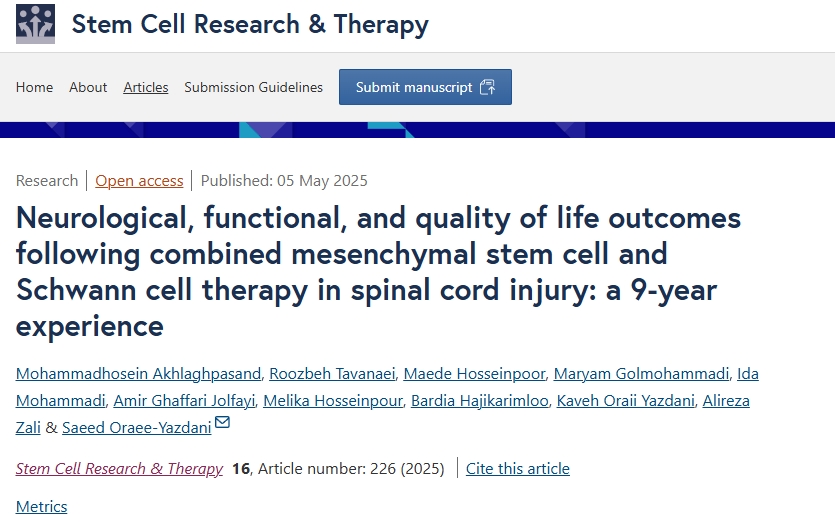 間充質干細胞和許旺細胞聯合療法治療脊髓損傷后的神經、功能和生活質量:9年經驗 間充質干細胞和許旺細胞聯合療法治療脊髓損傷后的神經、功能和生活質量:9年經驗