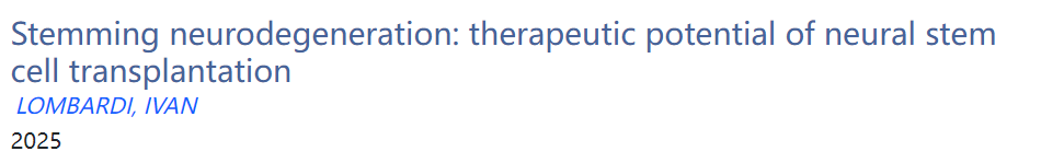 阻止神經(jīng)退行性疾病：神經(jīng)干細(xì)胞移植的治療潛力