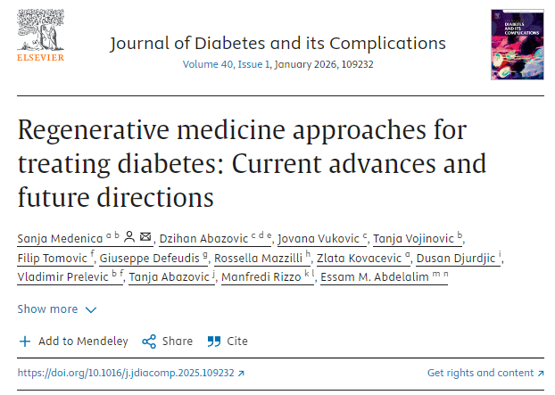 再生醫(yī)學在糖尿病治療中的應用：當前進展與未來方向