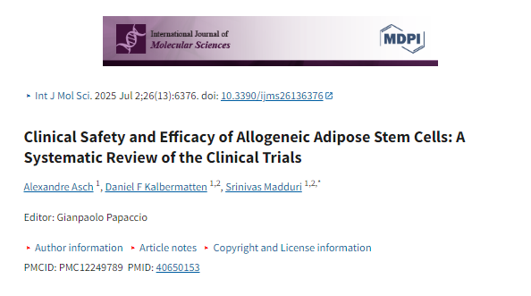 同種異體脂肪干細(xì)胞的臨床安全性和有效性:臨床試驗(yàn)的系統(tǒng)評(píng)價(jià) 同種異體脂肪干細(xì)胞的臨床安全性和有效性:臨床試驗(yàn)的系統(tǒng)評(píng)價(jià)