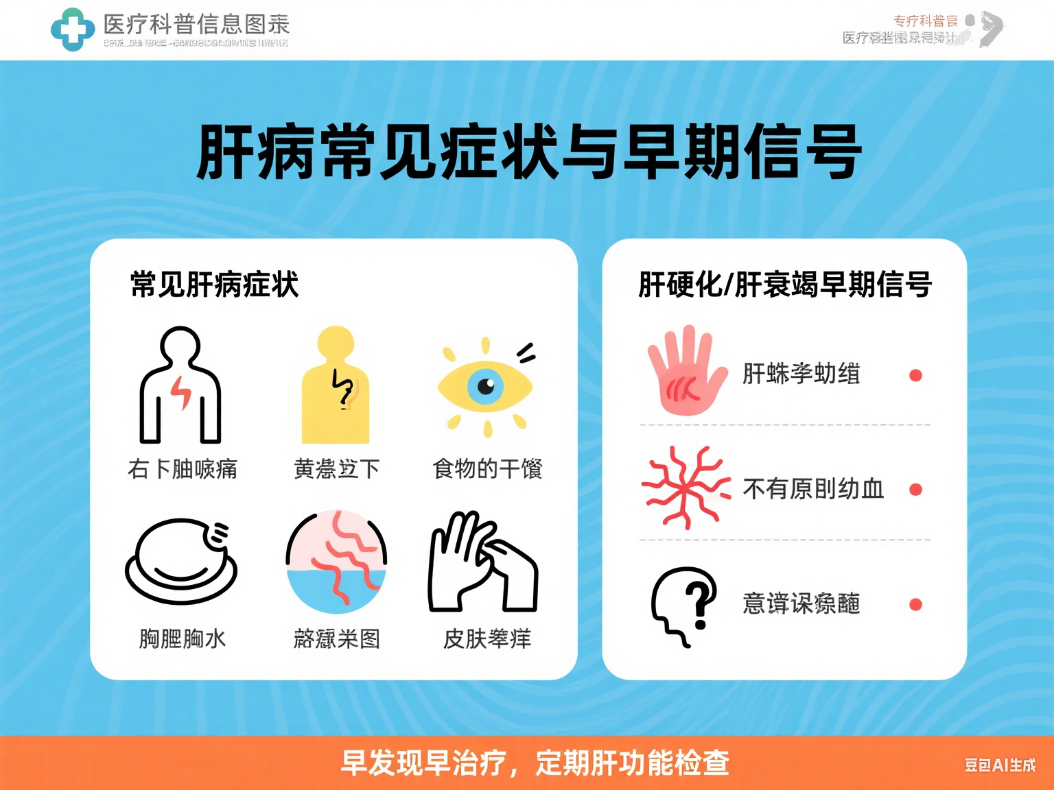 肝病有哪些常見癥狀？肝硬化、肝衰竭的早期信號別忽視！